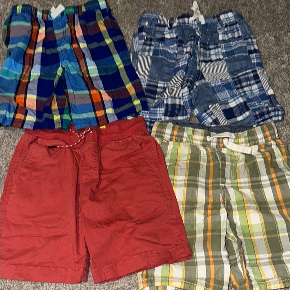 Gymboree 6 5T & Rumi + Ryder 6 shorts back to school summer plaid preppy boys